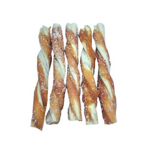 Chicken wrapped collagen twists