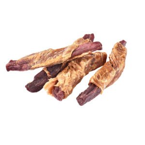 Chicken wrapped  purple sweet potato