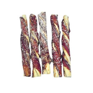 Duck wrapped collagen twists